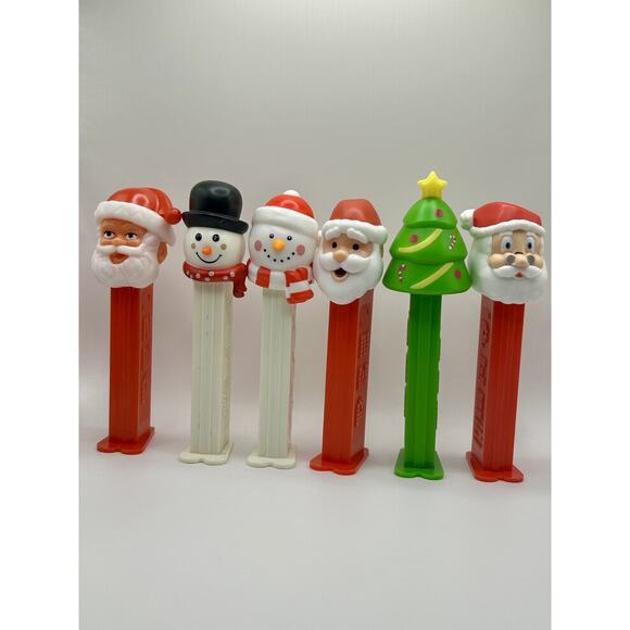 ~*MUST SEE*~Pez Christmas Holiday Lot of Empty Pez Dispensers Hungary/China RARE - Picture 1 of 4